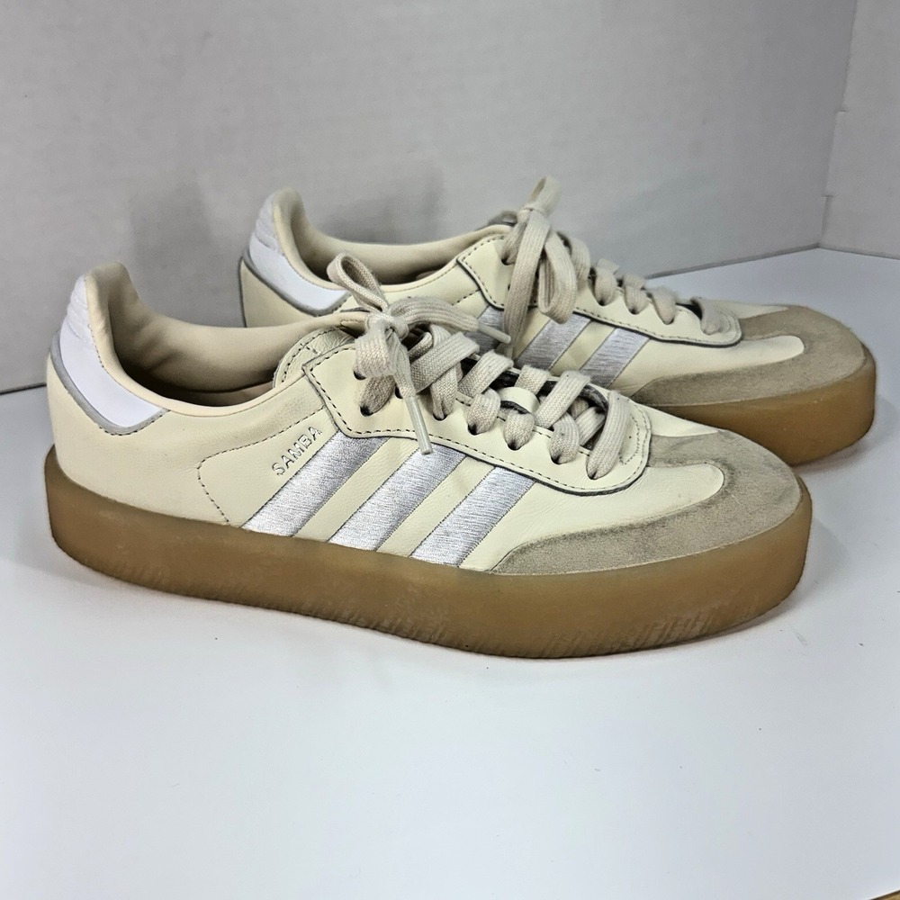 Adidas Originals Samba Women's Casual Shoes Cream Size US 7 - Picture 1 of 7